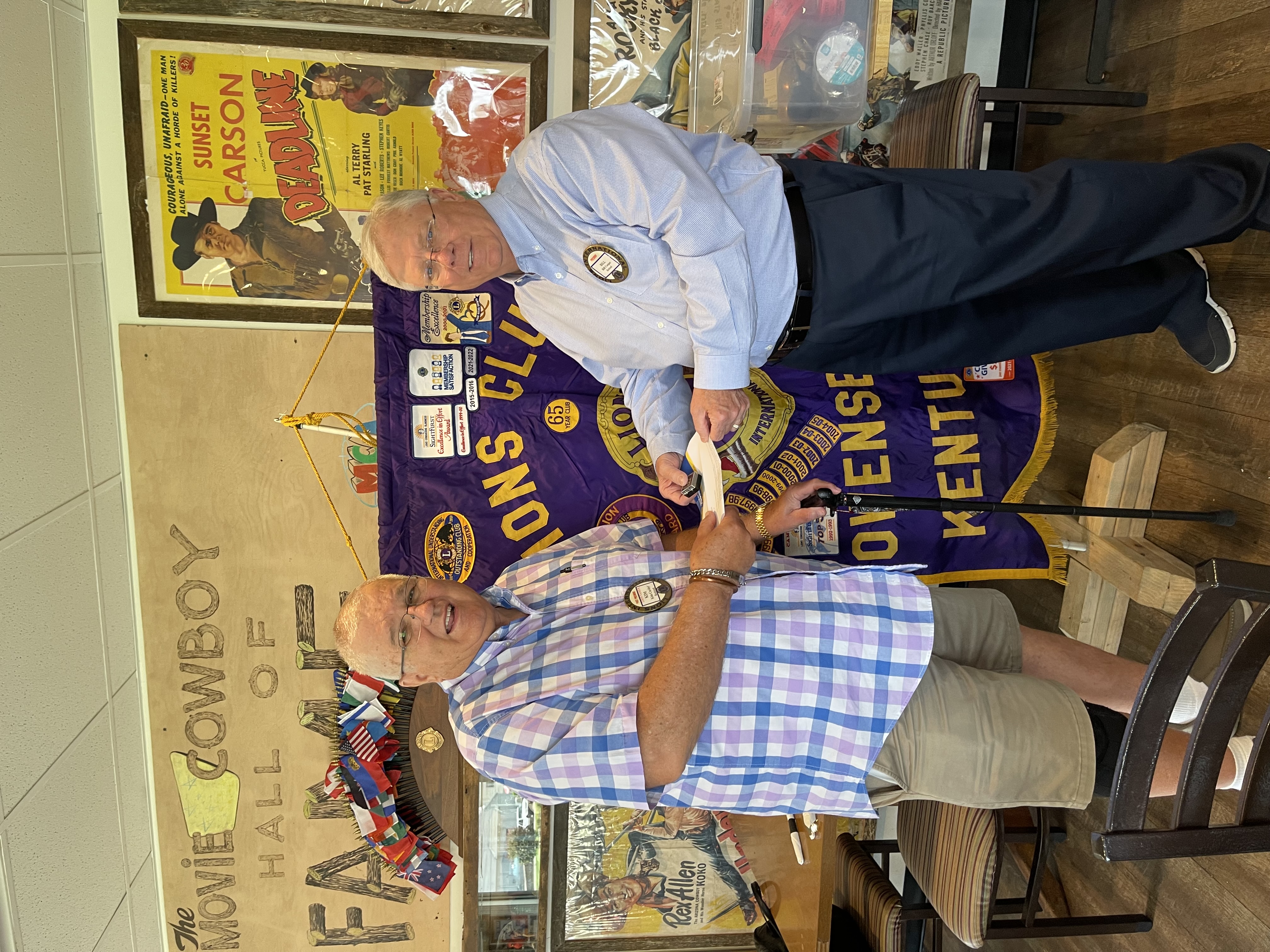 Kim Carder was awarded the Progressive Melvin Jones Fellow in May 2024  for his outstanding contribution to the Lions and community.